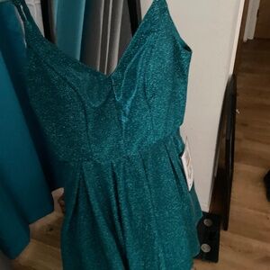 light blue sparkly dress